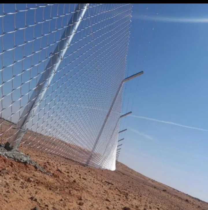 تسوير مزرعة بأعمدة حديد مجلفن